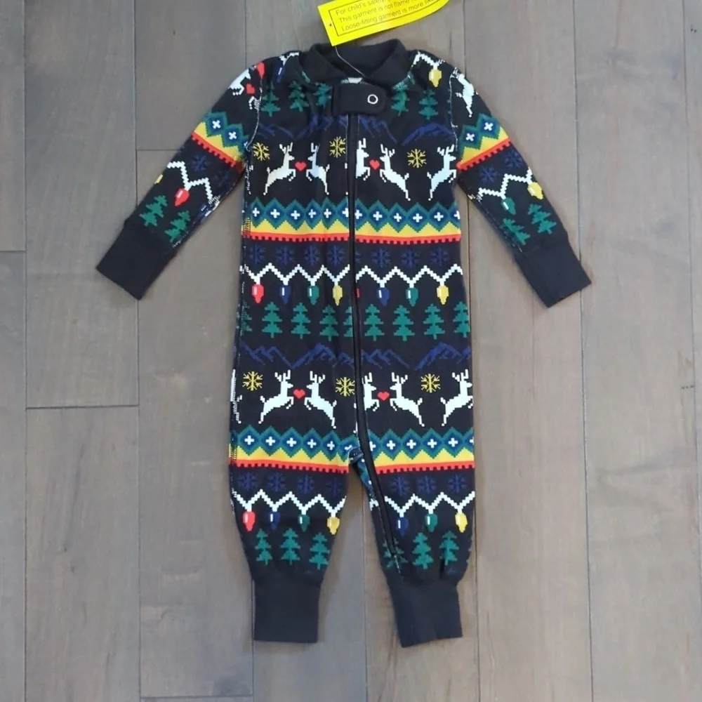 NWT Hanna Andersson 3-6 Month Zip Holiday Sleeper