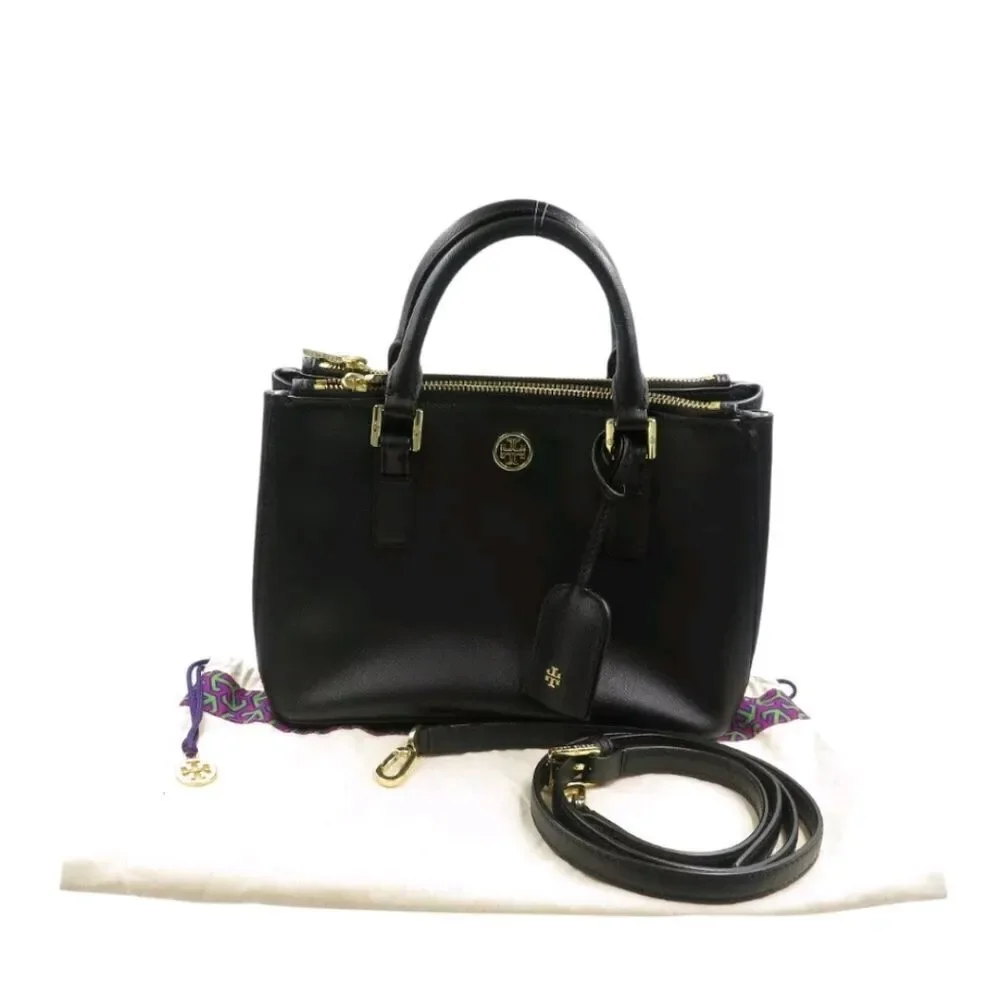 Tory Burch HFA031 Crossbody Bag Black Leather