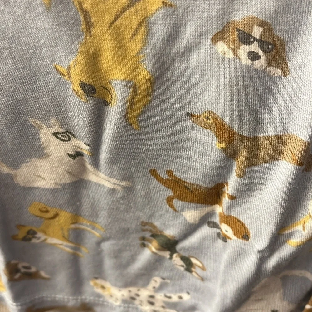 Milk berry puppy print Kids Pajamas with Dog Print - Blue 18 M