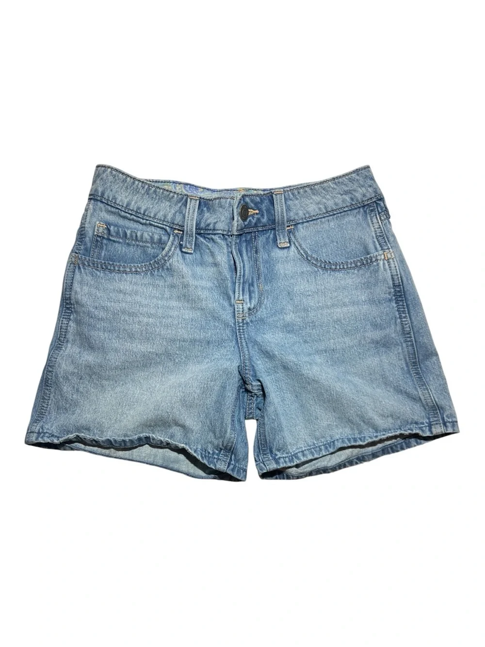 Hollister Jean Shorts Low-Rise Baggy Skater Short Denim Grunge 24W 00