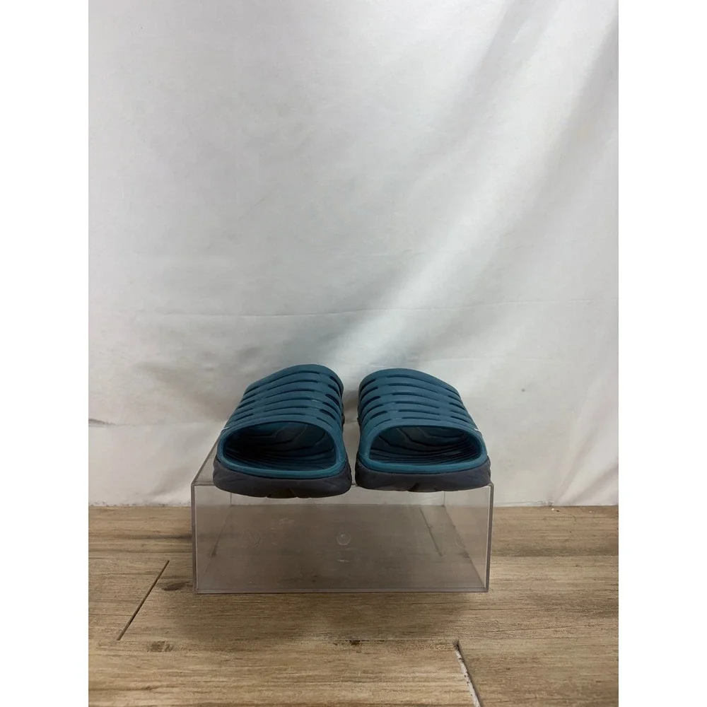 Hoka One One Ora Recovery Slide 2 Mens 13 Teal Black Sandals 1099673