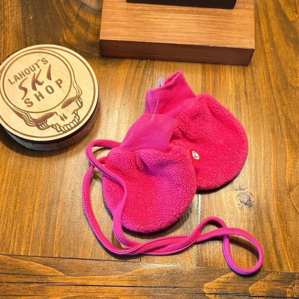 Zutano Pink Fleece Baby Mittens