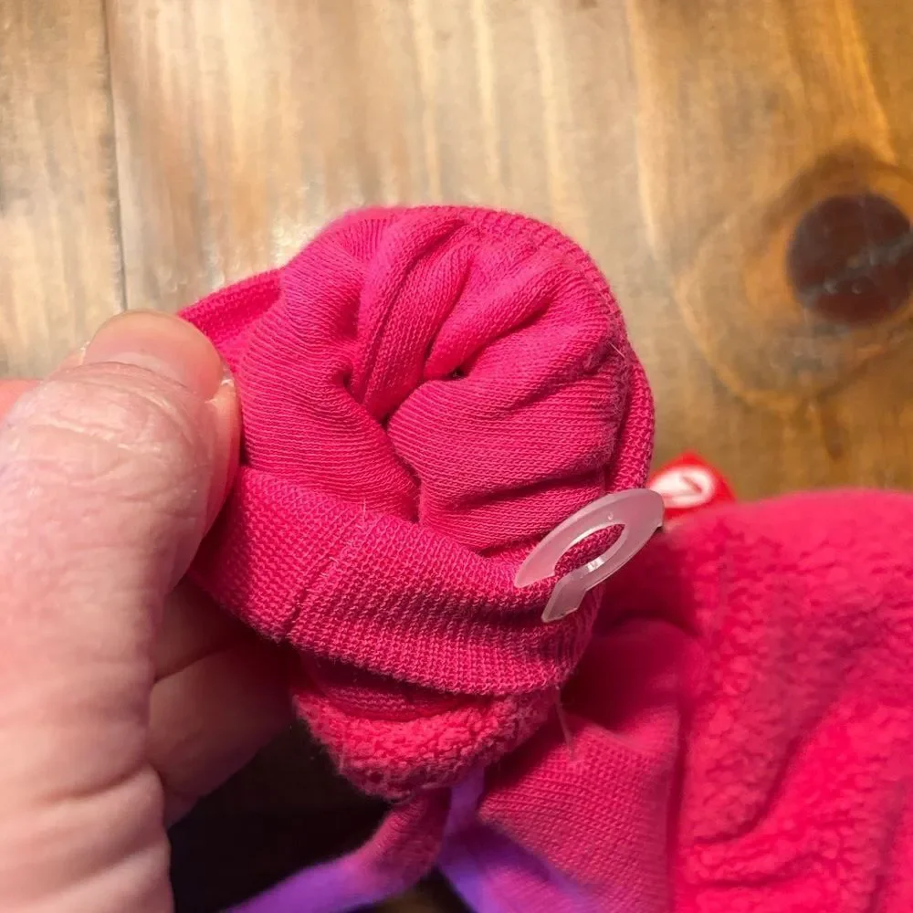 Zutano Pink Fleece Baby Mittens
