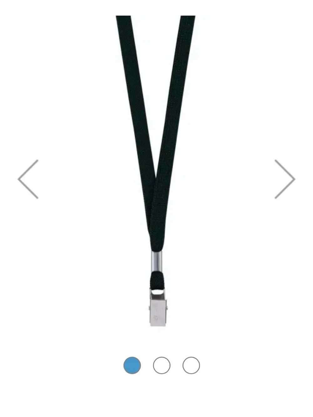 150 Brand New Black Lanyard Card Holder with Metal Clip