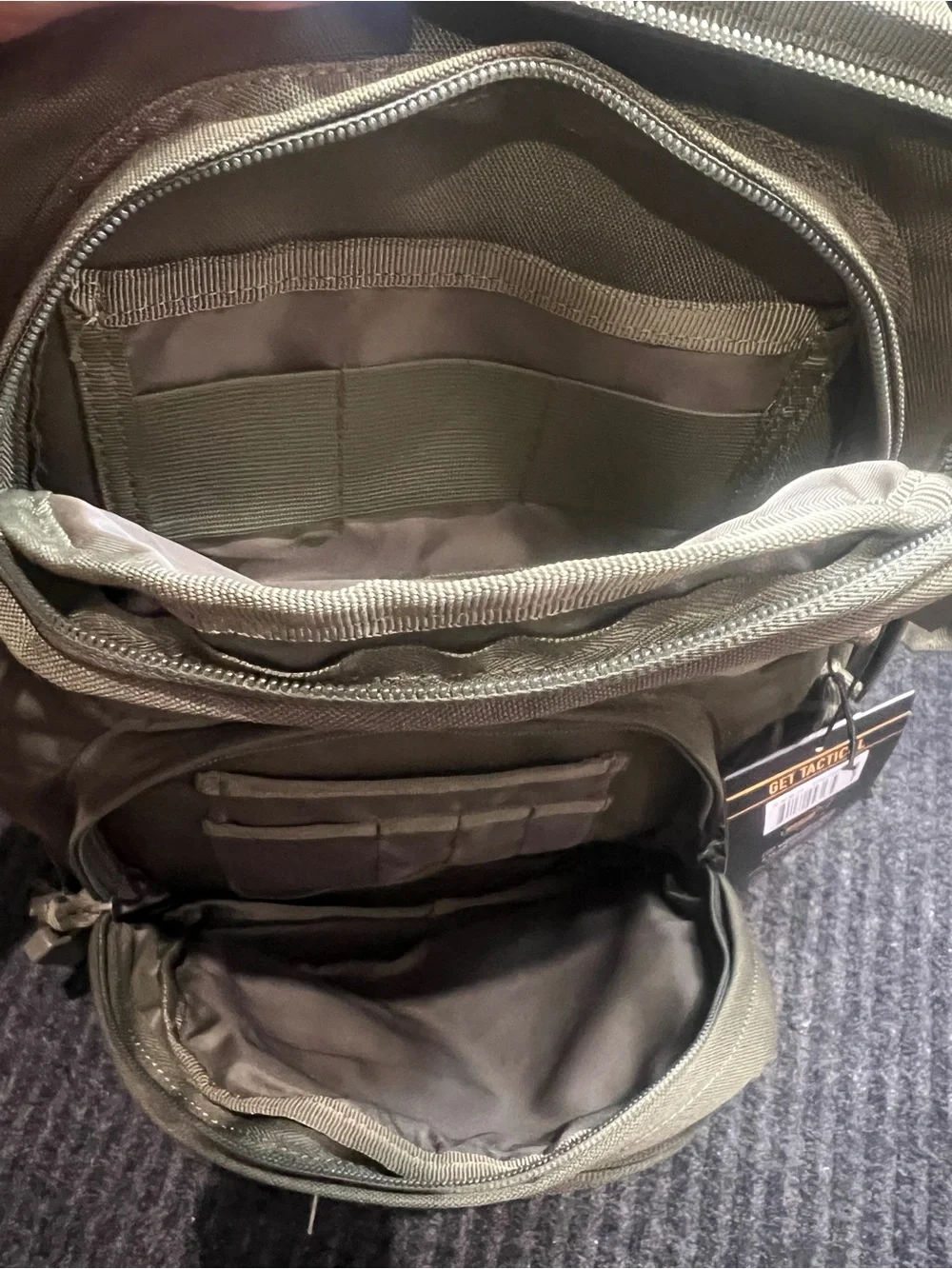 NWT Highland Tactical Major Backpack Dark Green MOLLE Hydration Compatible