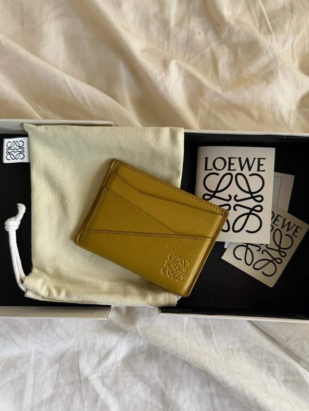 Loewe mustard leather