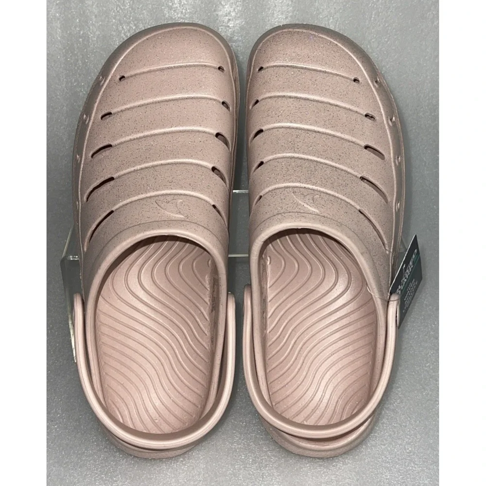 Rugged Shark Women's Comfort Eva Clog Sandals Baby Pink w/ Glitter‎ Size 10 NEW
