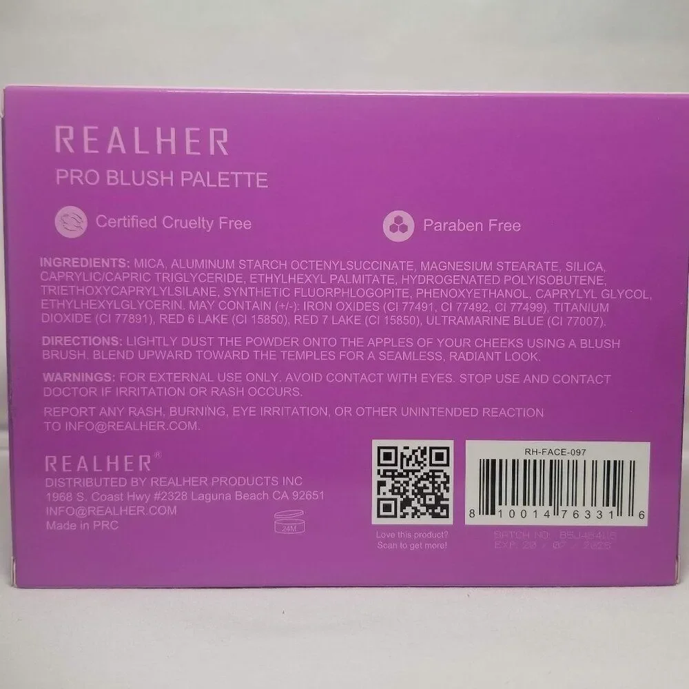 RealHer - You Are Brilliant Pro Blush Palette