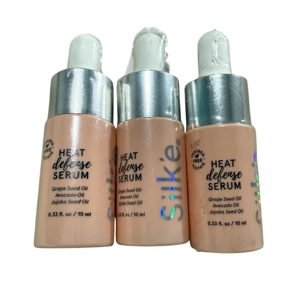 NEW Sleek'e‎ Hair Silk'e Heat Defense Serum Travel Mini 10ml/0.33oz x3