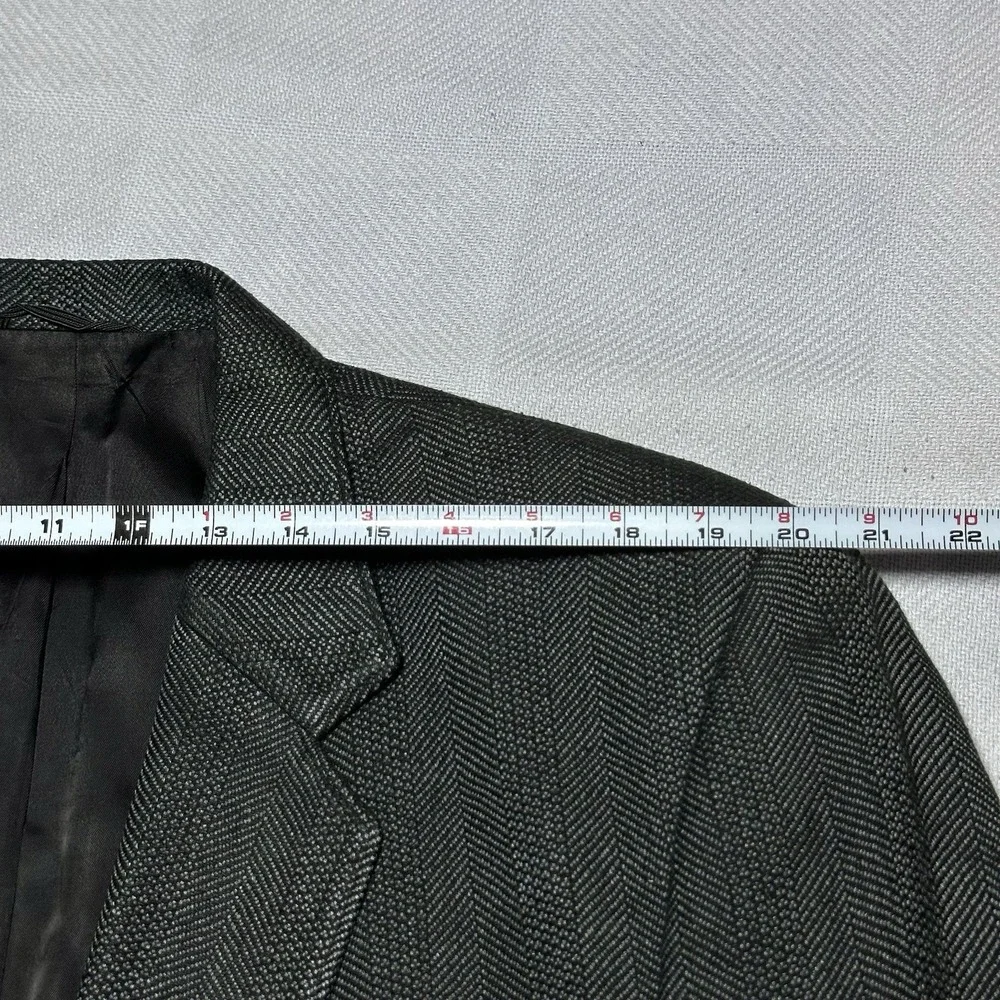 Vintage Circle S Sportscoat Blazer 48L Western Silk‎ Blend Herringbone USA Made