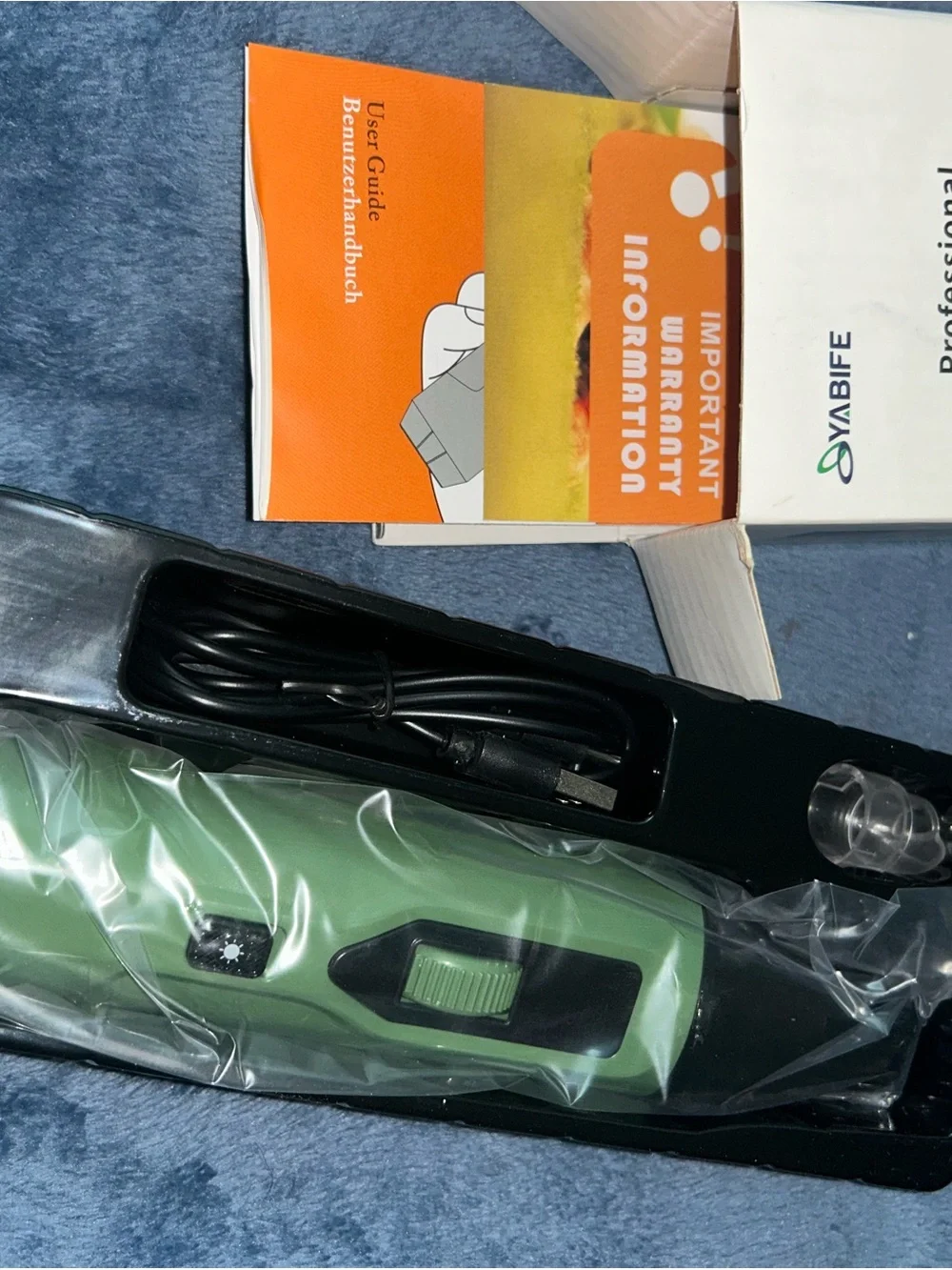 7-Speed Dog Nail Grinder with LED Light – Ultra Quiet Electric Pet Nail Trimmer
