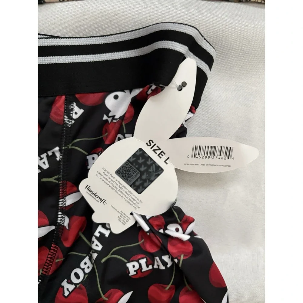 NEW PLAYBOY Boxers Playboy Boxer Briefs Men's Size Large Multicolor 2 Pair Boxer