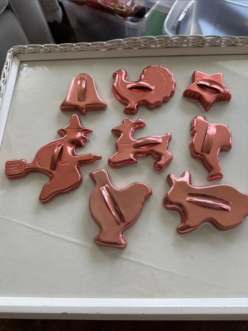 Vintage set copper