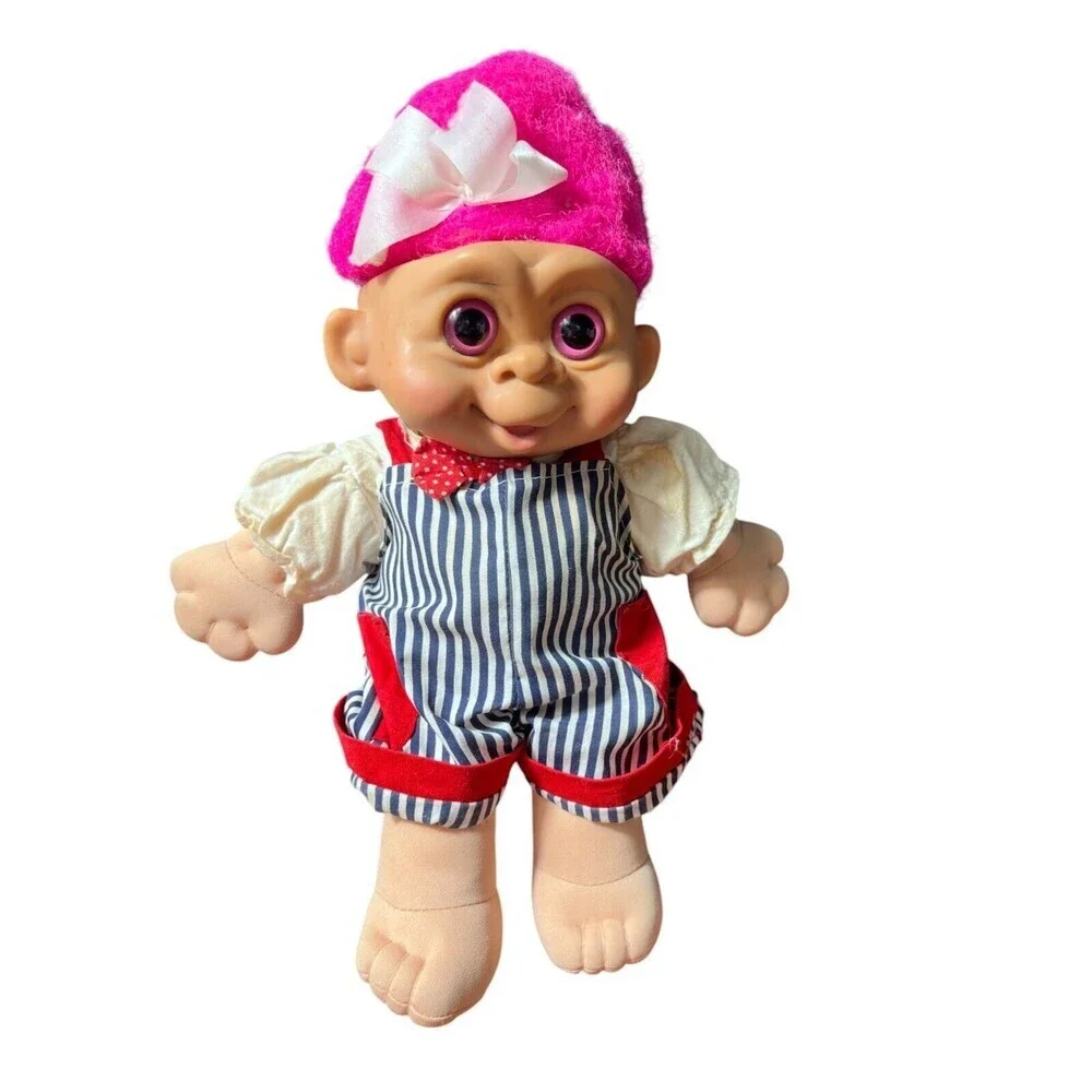 Vintage 1992 Multi Toys M.T. Girl Troll Plush Doll – 12