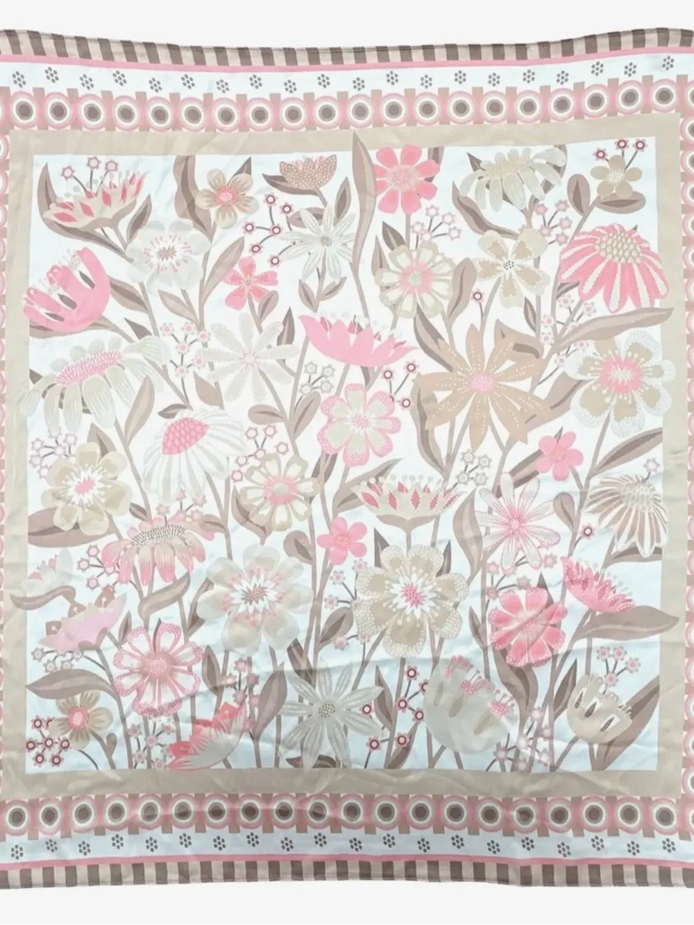 Floral Neck Scarf in Blush Pink