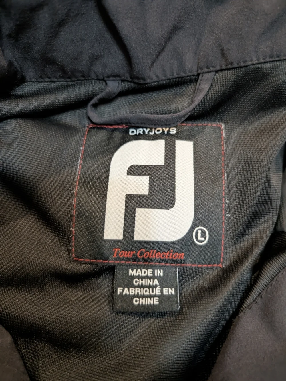 FootJoy storage collar windbreaker