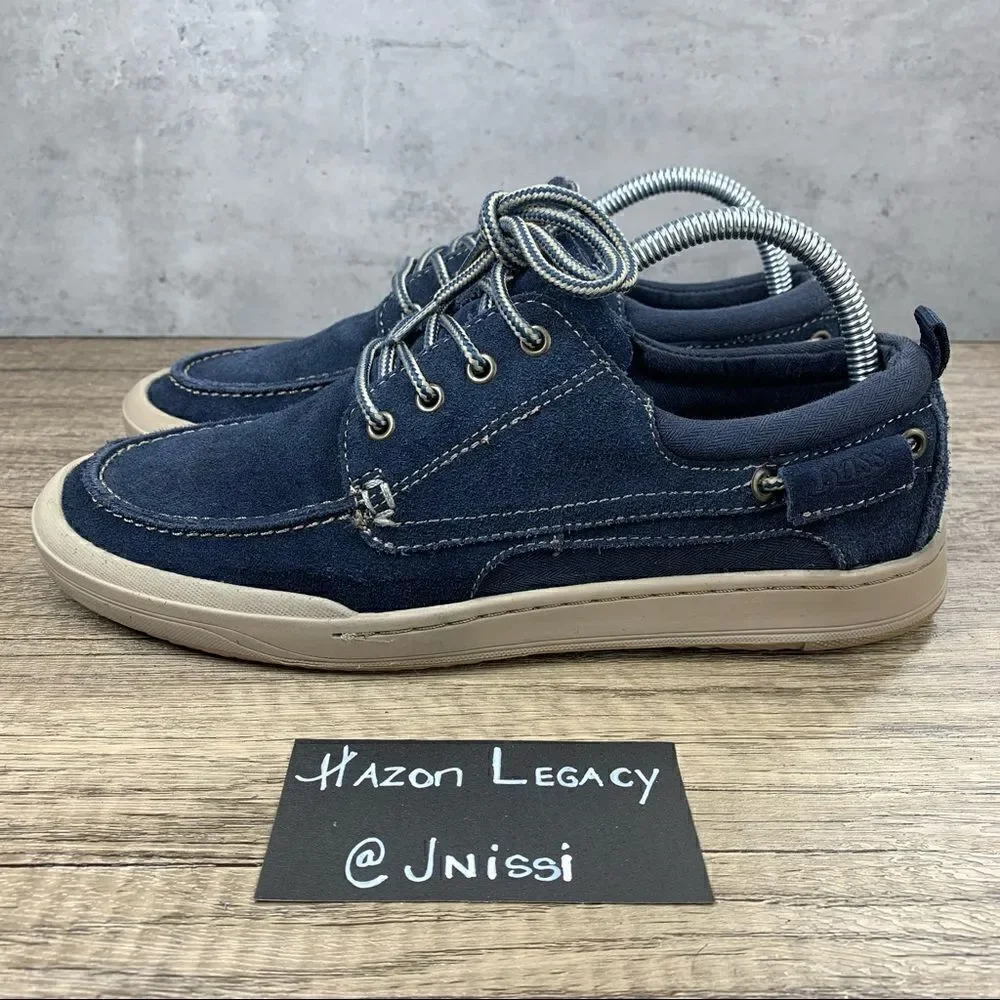 G.H. Bass~Men’s~”Hooper”~Navy Blue~Suede Shoes~Size 7.5 Wide‎