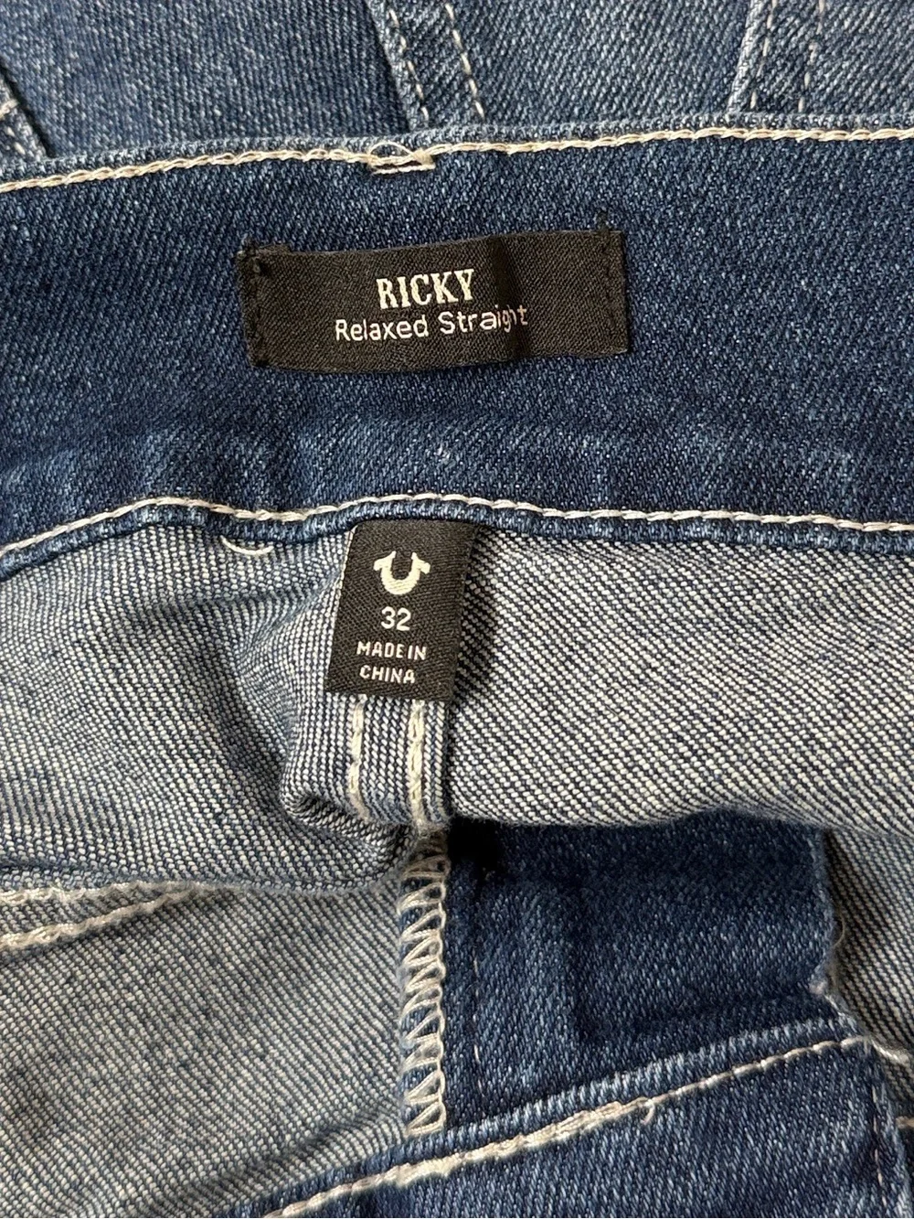 True Religion Ricky Relaxed Straight Denim Jeans