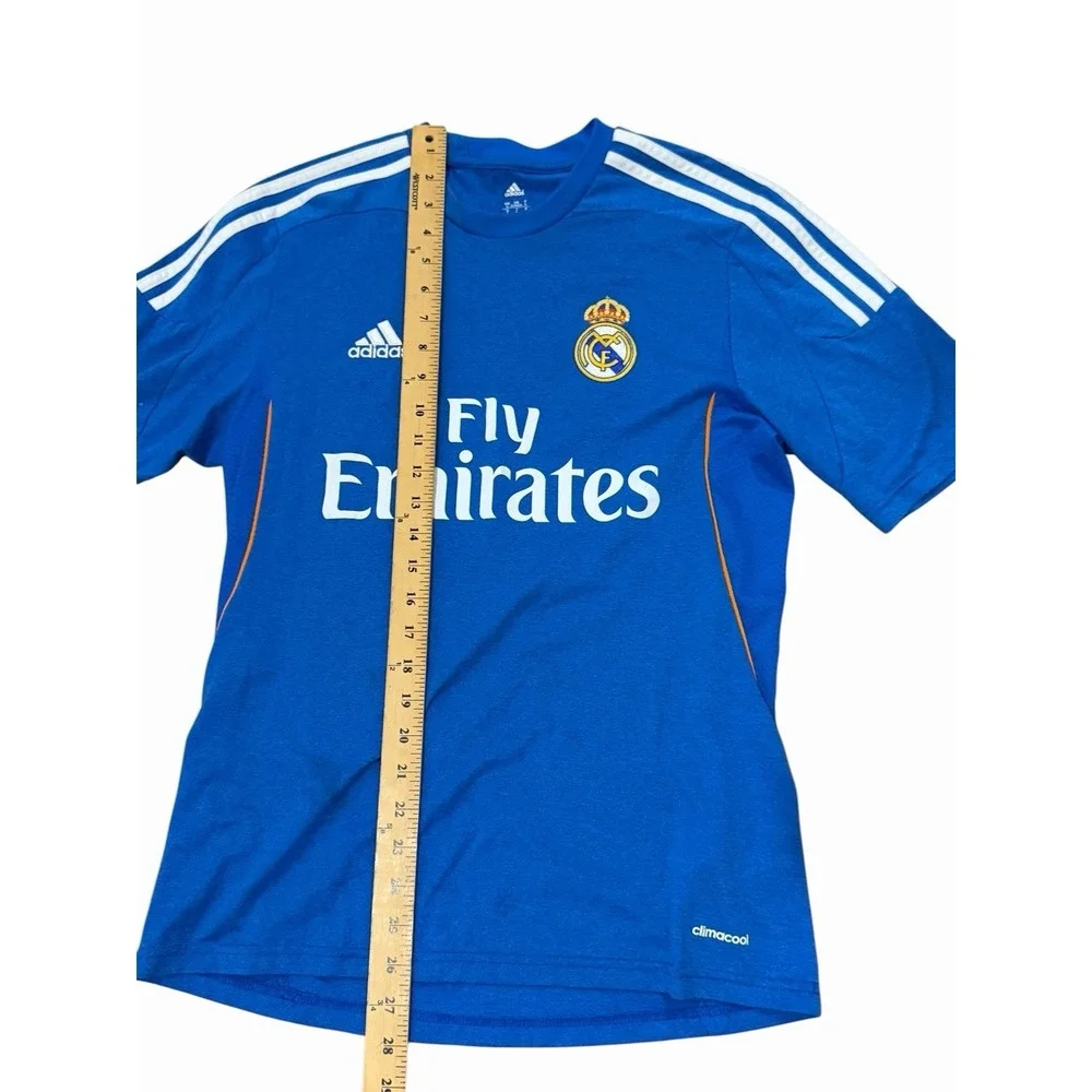 Adidas Real Madrid Away Soccer Jersey Small 2013/14 Ronaldo 7 Blue #AA10-1