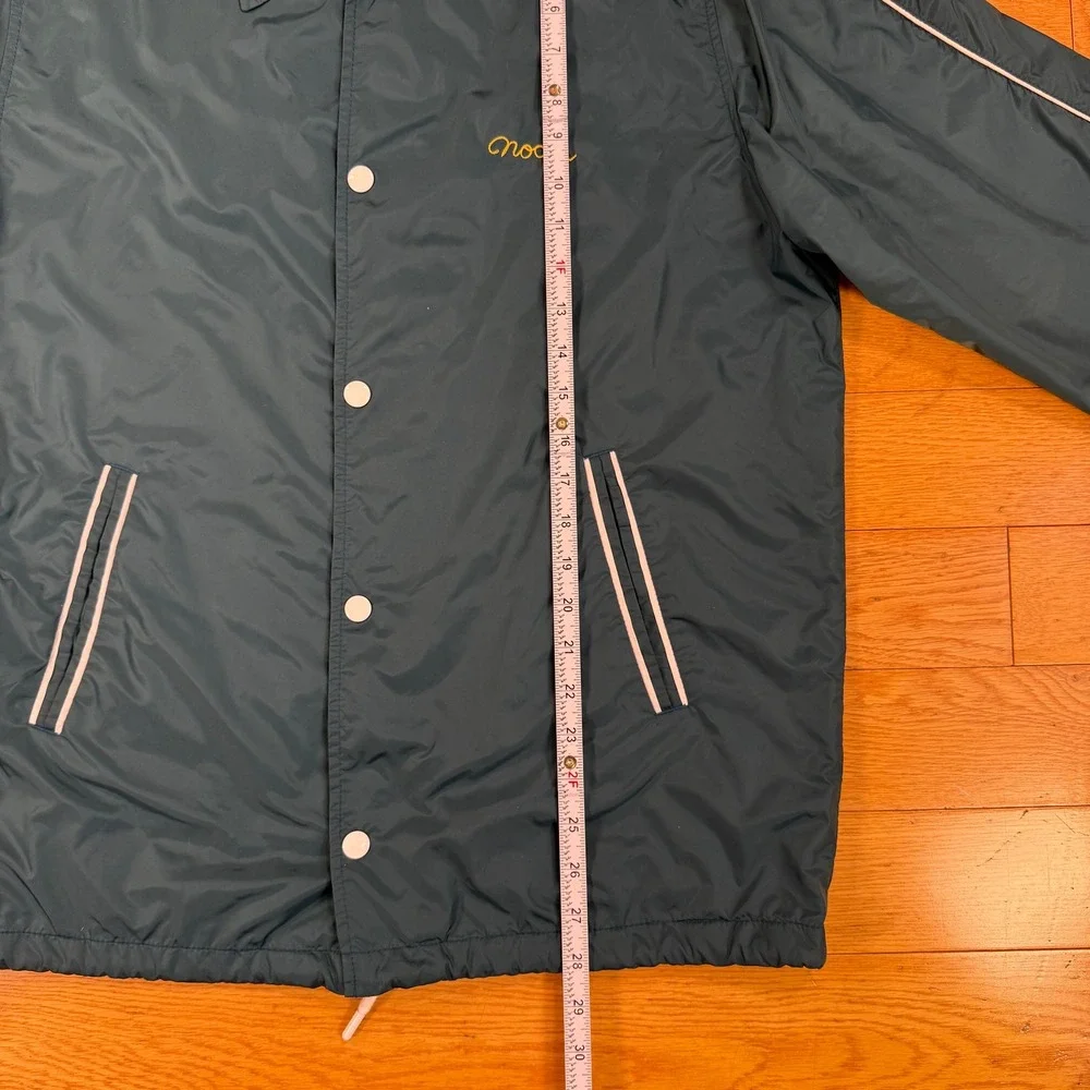 Noah Mens Large Teal Blue Nylon Mesh Lined Coaches Jacket