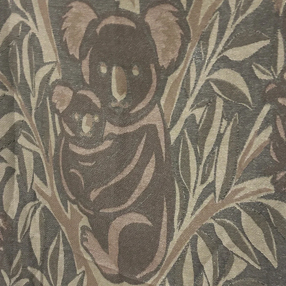 Gum Tree Koalas Blanket 2 Side FLiPSiDE Jacquard Loom Weave 100% Organic Cotton