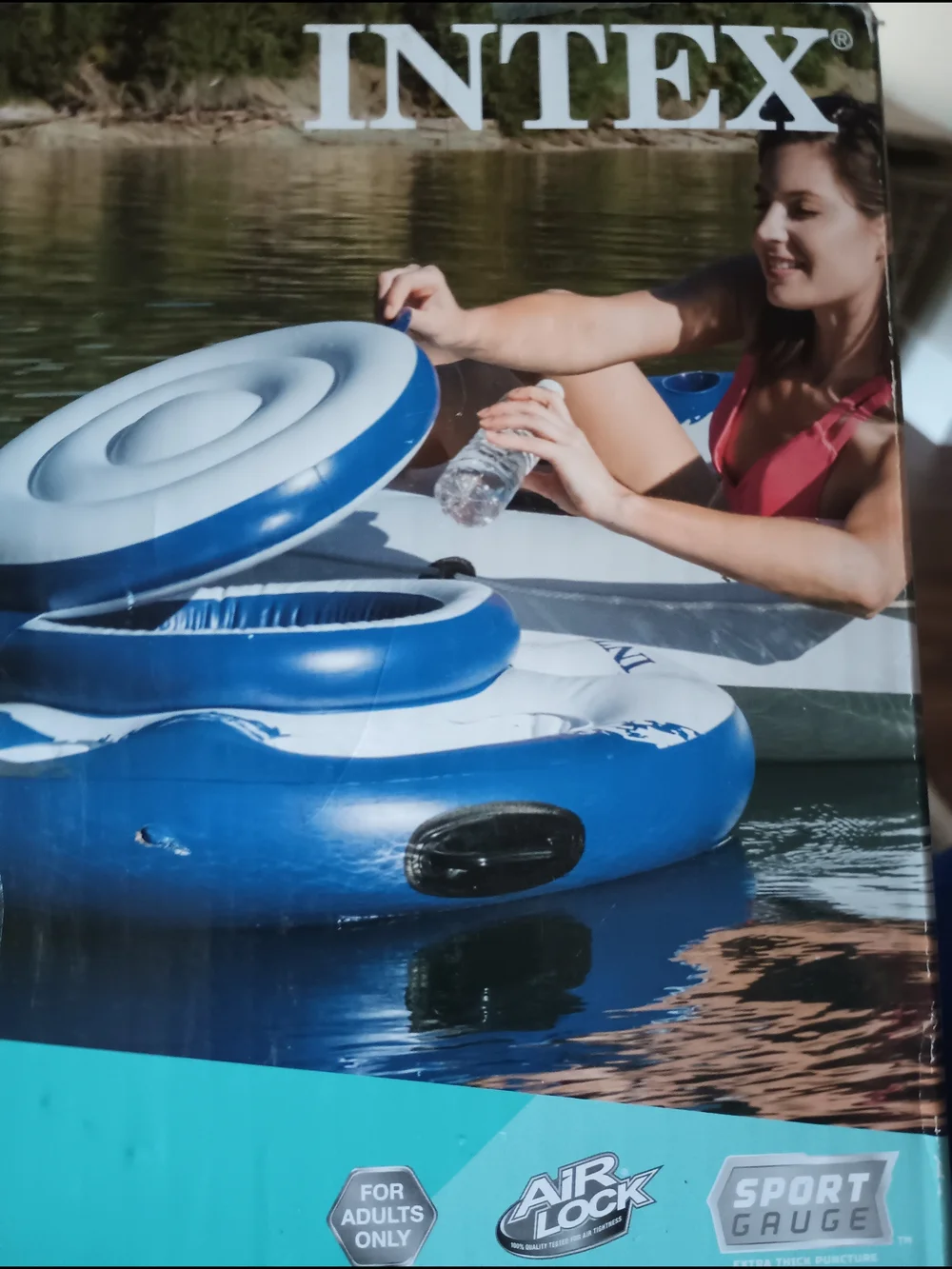 Intex Mega Chill Cooler Inflatable Float - Original Box. Party Time! Tubing!
