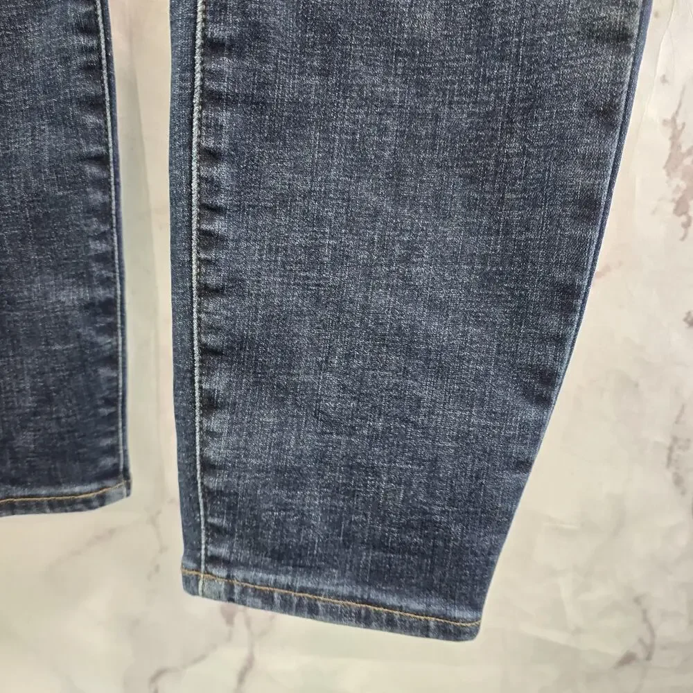 Pistola Jeans Women 31 High Rise Denim Dark Wash Skinny Moody Whiskering