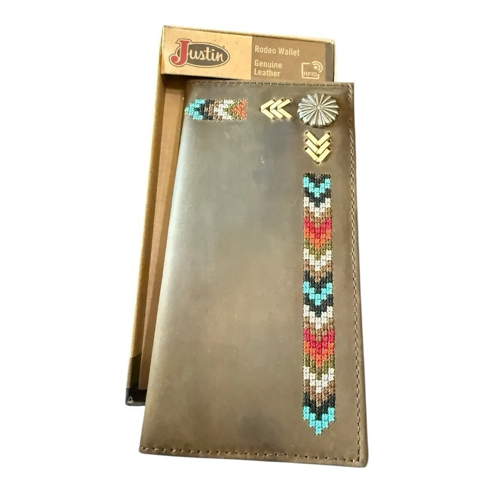 Justin Rodeo Wallet | Genuine Leather | RFID