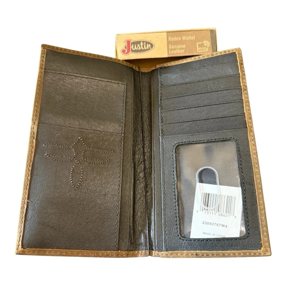 Justin Rodeo Wallet | Genuine Leather | RFID