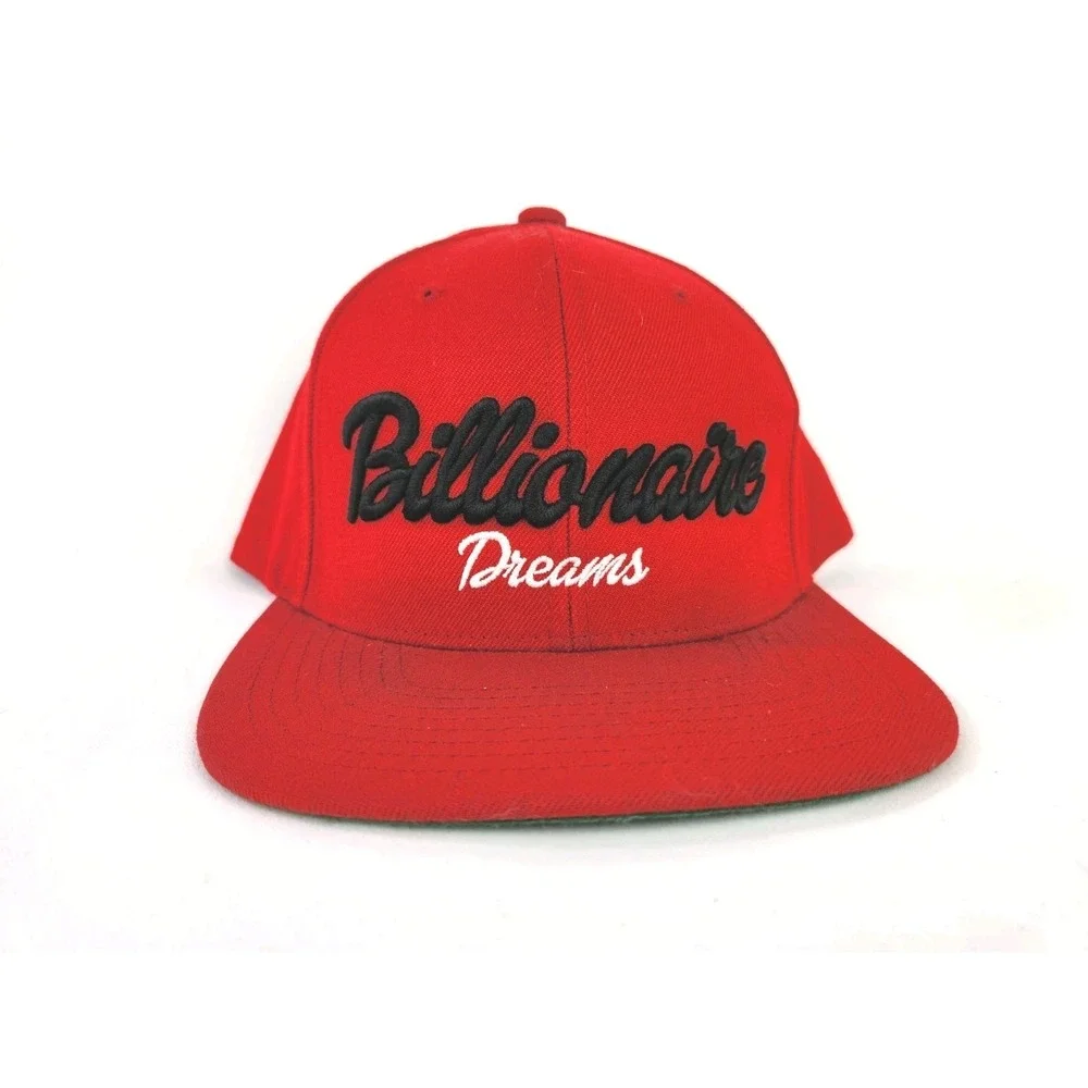 Billionaire Dreams Snapback Hat Yupoong trucker Cap Boys Red BD