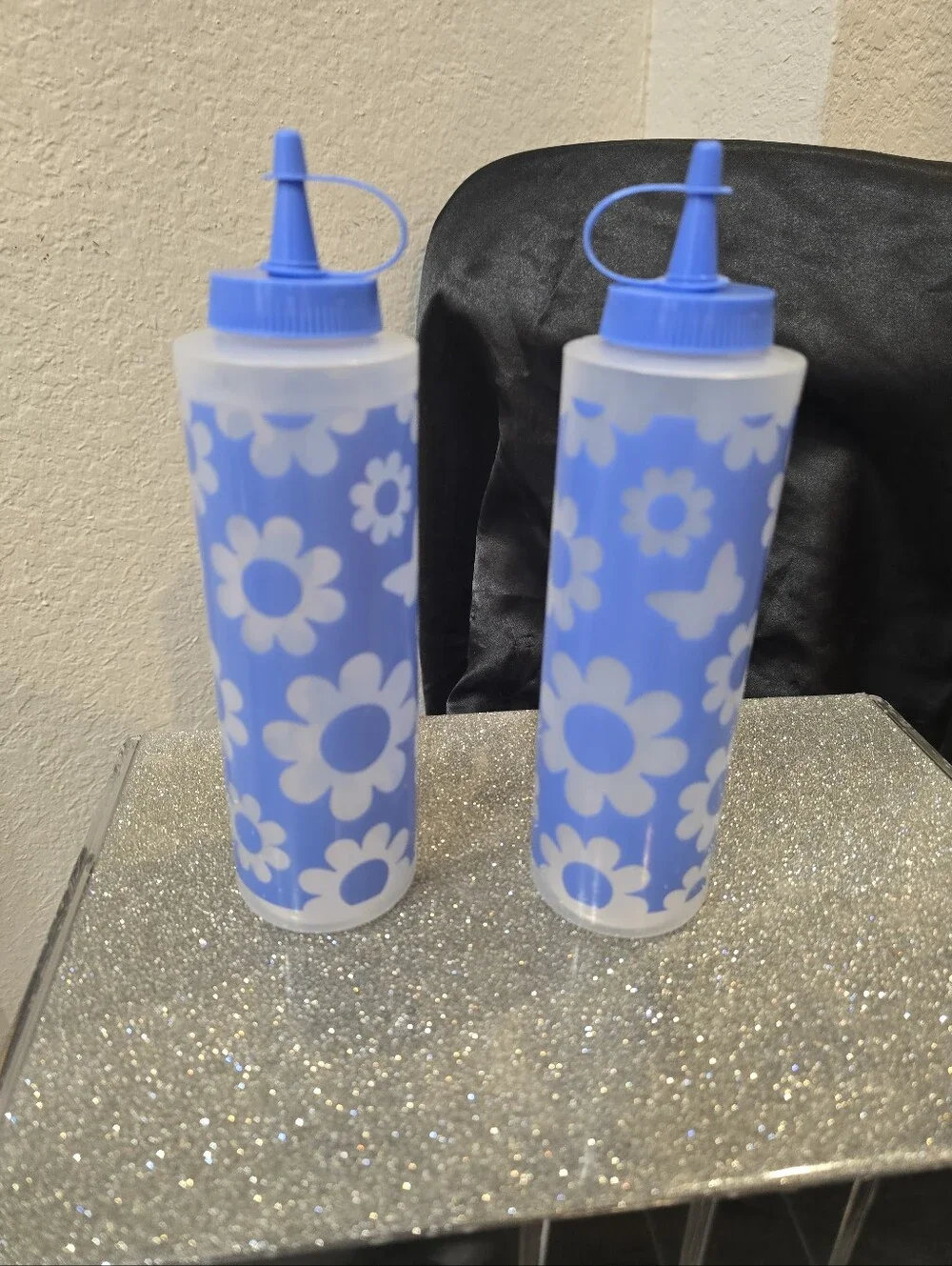 Dolly Parton Floral Squeeze Bottles - Set of 2- Blue