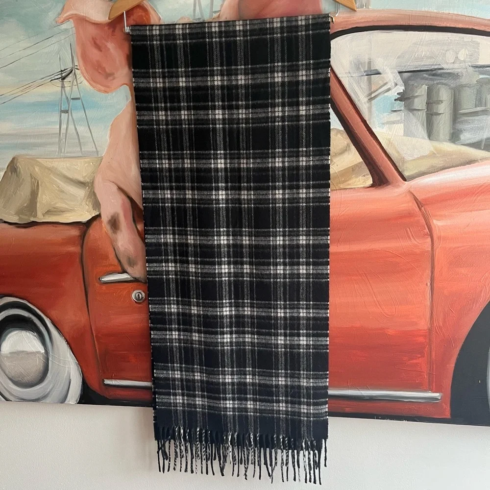 NWOT! Golden Goose Deluxe Brand Goldeny Plaid Scarf