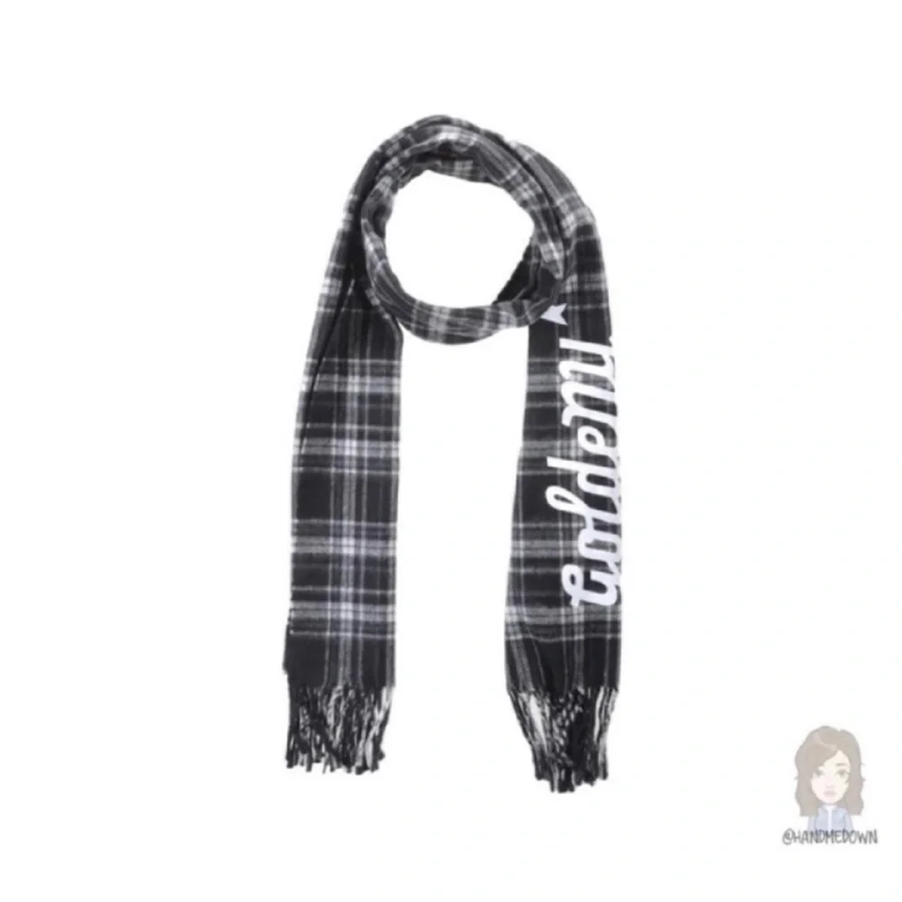 NWOT! Golden Goose Deluxe Brand Goldeny Plaid Scarf