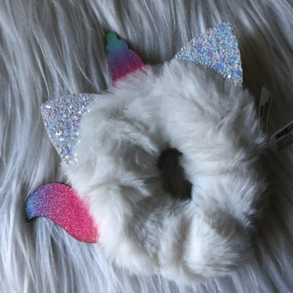 Claire’s Unicorn Plush Scrunchie Set