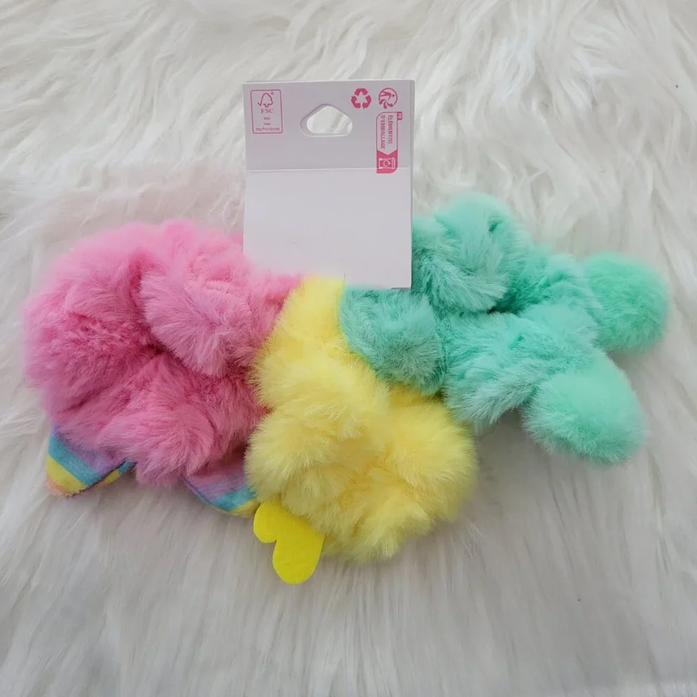 Claire's Fuzzy Animal Scrunchies Set