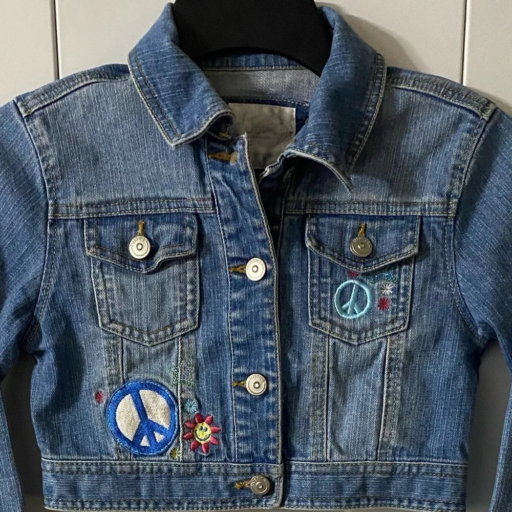 Justice trucker jacket