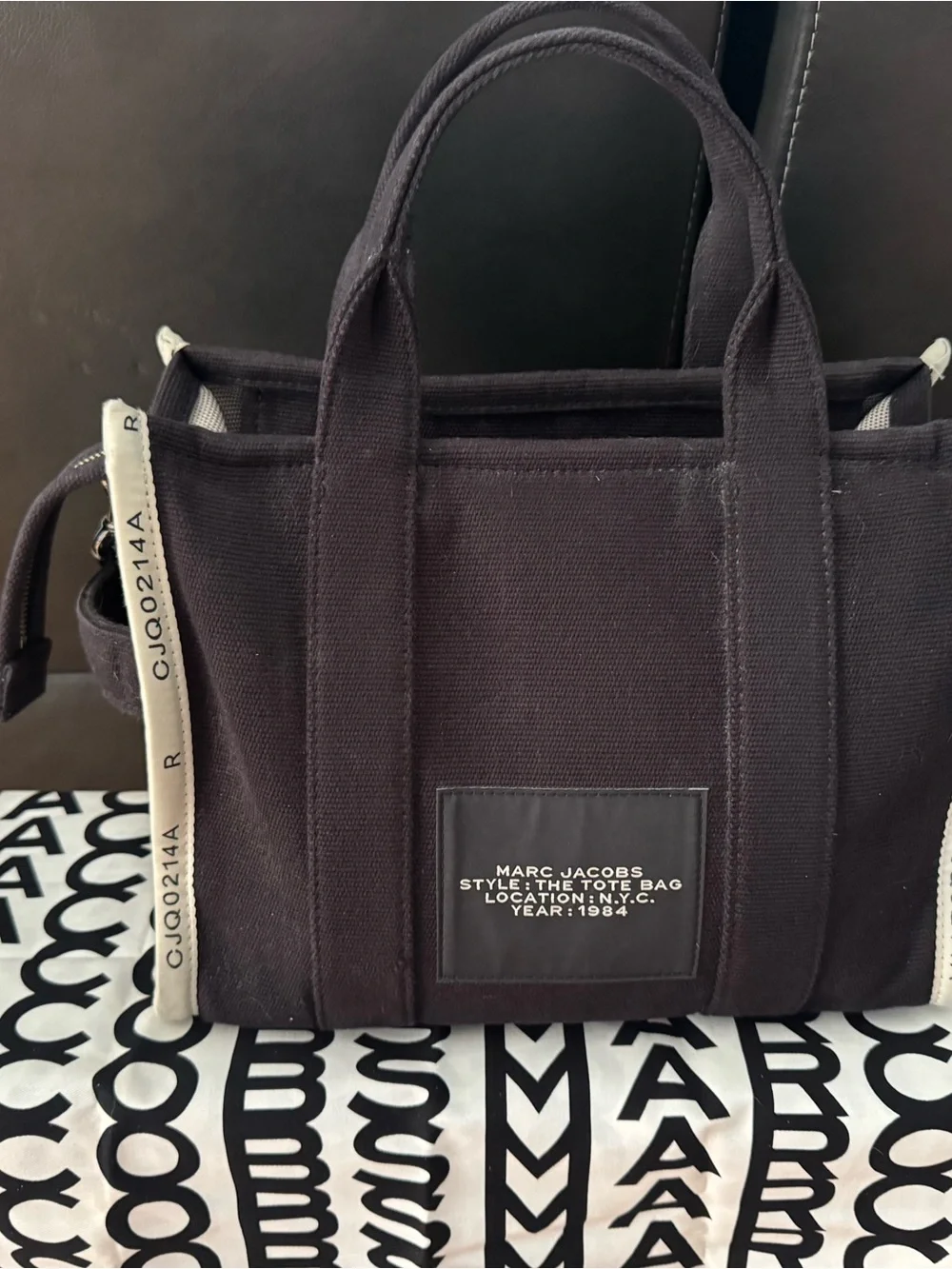 Marc Jacobs The Tote Bag - Black Canvas Tote