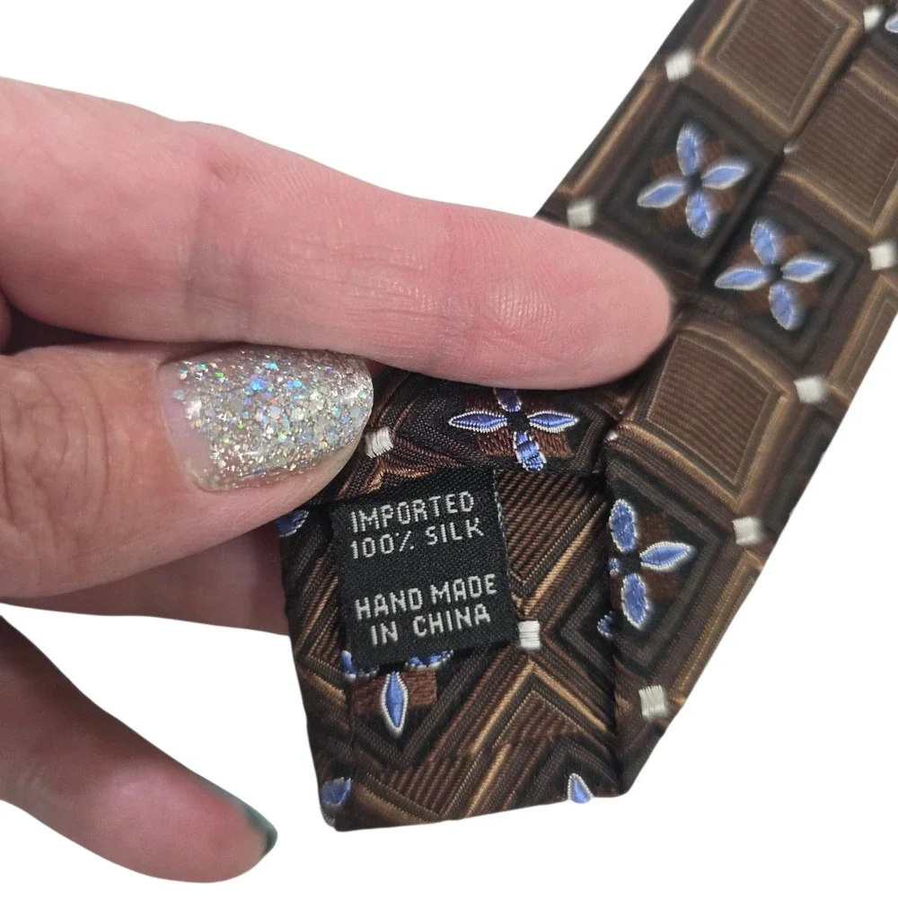 Jos. A. Bank embroidered necktie