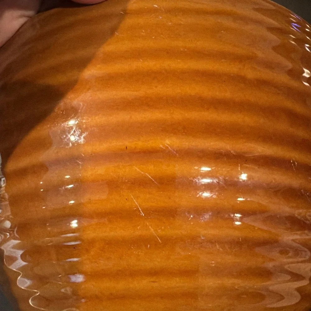 Emile Henry Vtg Ribbed Mixing Bowl 2 Piece Set 65-62 65-64 Modela Depose France