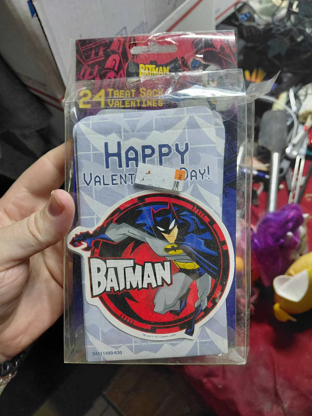 set of 24 treat sack Valentines manufactured by the Paper Magic Group. Batman