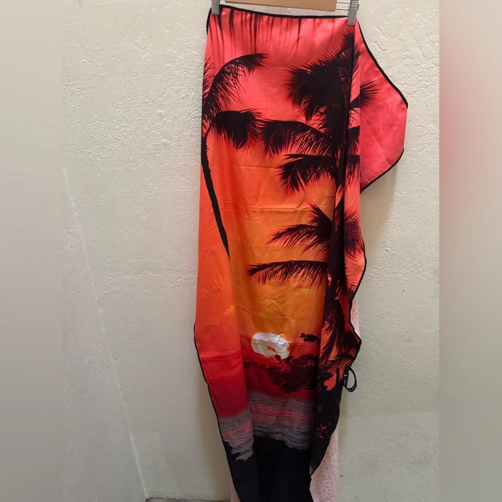 Reversible Sunset Towel      Perfect for Beach, Pool, Yoga, Travel or Camping