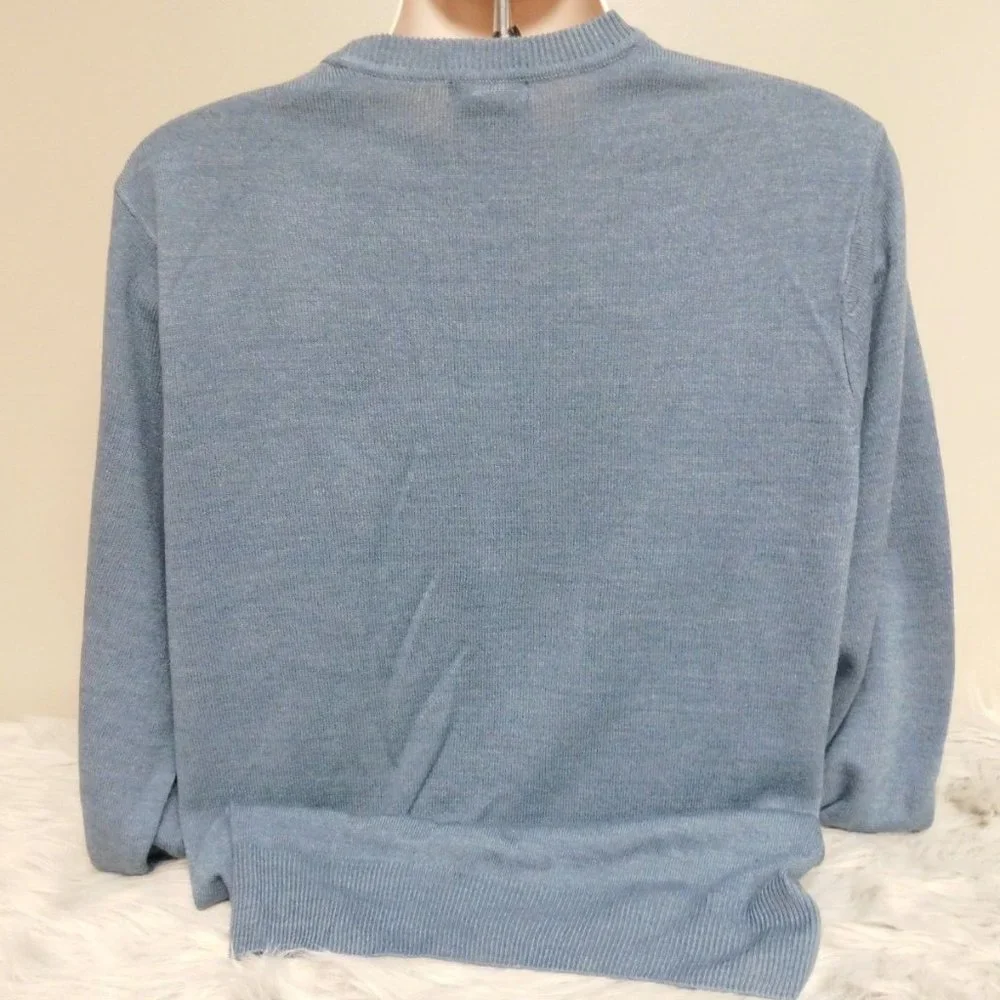 Dockers‎ Pullover Sweater Mens's L Crewneck Blue Gray
