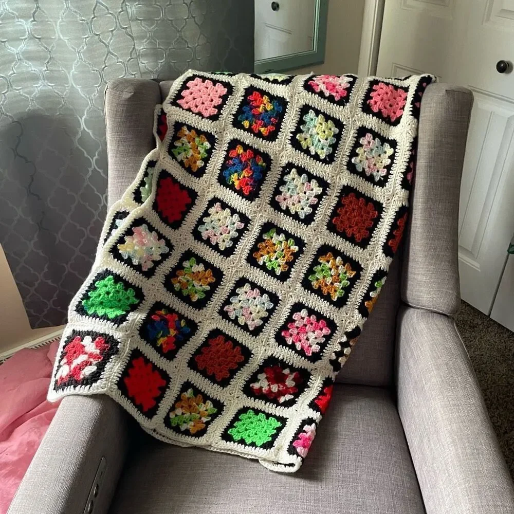 Vintage colorful black