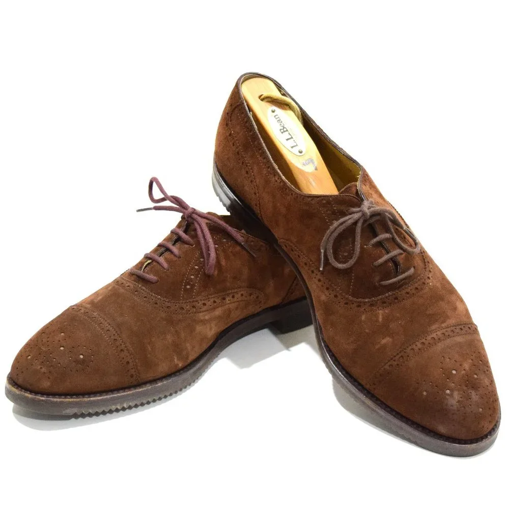 Cole Haan‎ Brown Suede Cap Toe Oxford Shoes 10 D