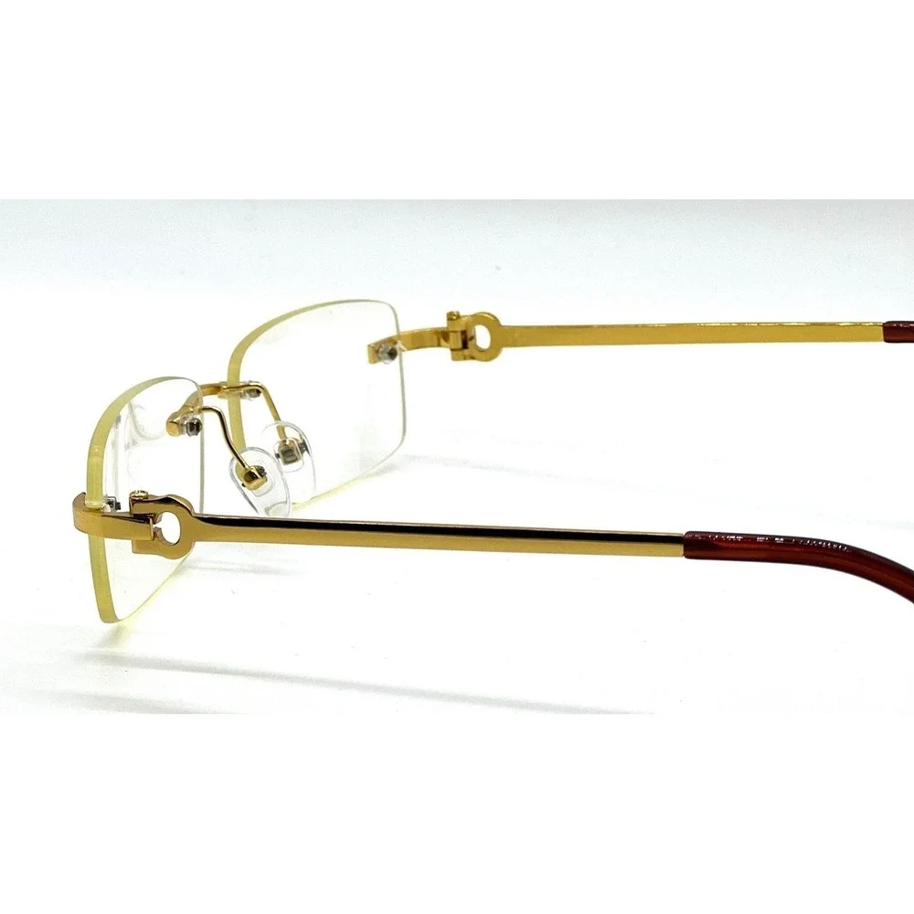 ICE LIGHT WEIGHT RIMLESS WOMEN SHAPE LADYS FASHION MODERN CLEAR COMFORT EYEGLASS