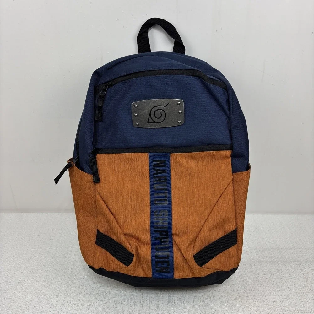 Bioworld‎ Naruto Shippuden Collection Backpack Blue And Orange Bookbag