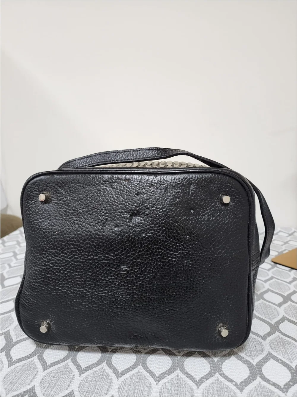 Burberry Studded Susanna Shoulder Bag Black