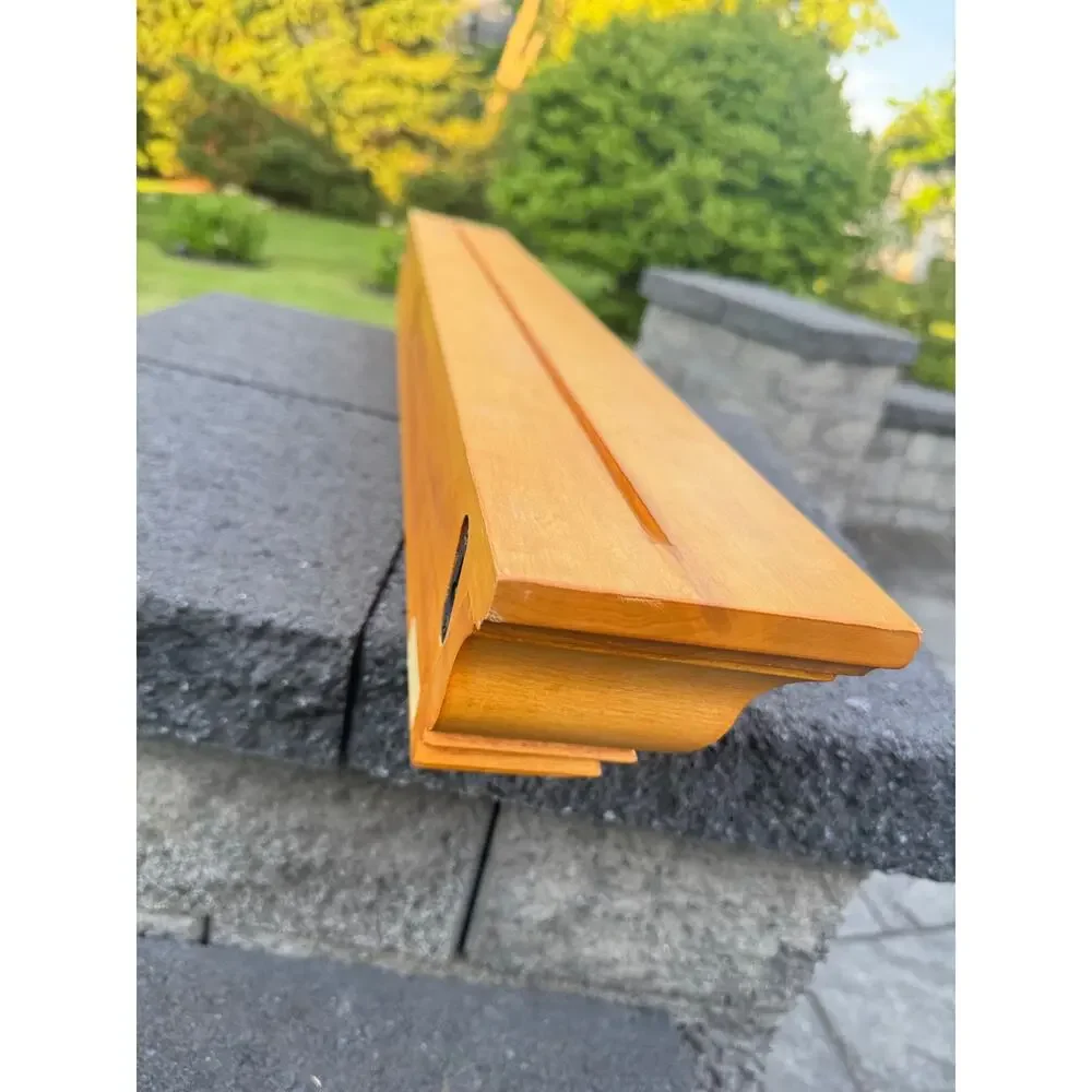 Pottery Barn Floating 36 Inch Woodern Wall Shelves Crown Molding Ledge
