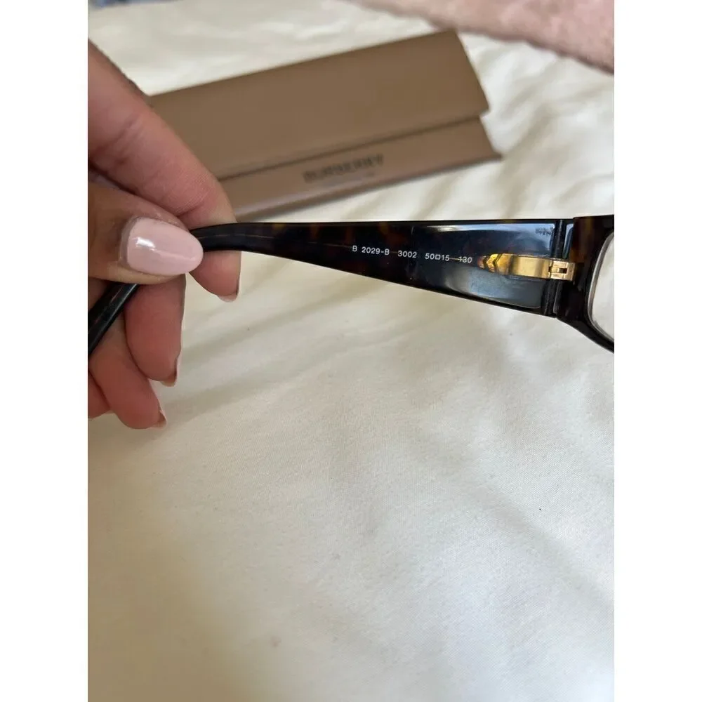 Burberry Skinny Rectangular Brown Tortoise BY2812976 Eyeglasses with Case