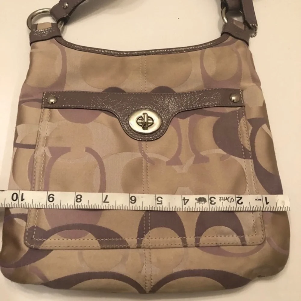 Coach optic purple hippie messenger bag
